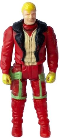 Kenner M.A.S.K. Rhino PlayFul argentine, licensed product. Body from Ace Riker in red/beige
